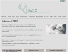 Tablet Screenshot of daclc.dk